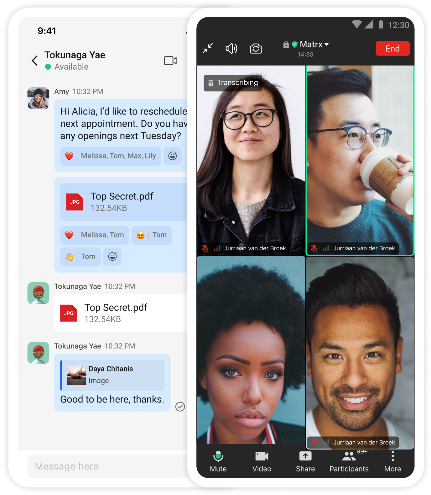 Download Matrx and start conference call on mobile Download Matrx and start conference call on mobile